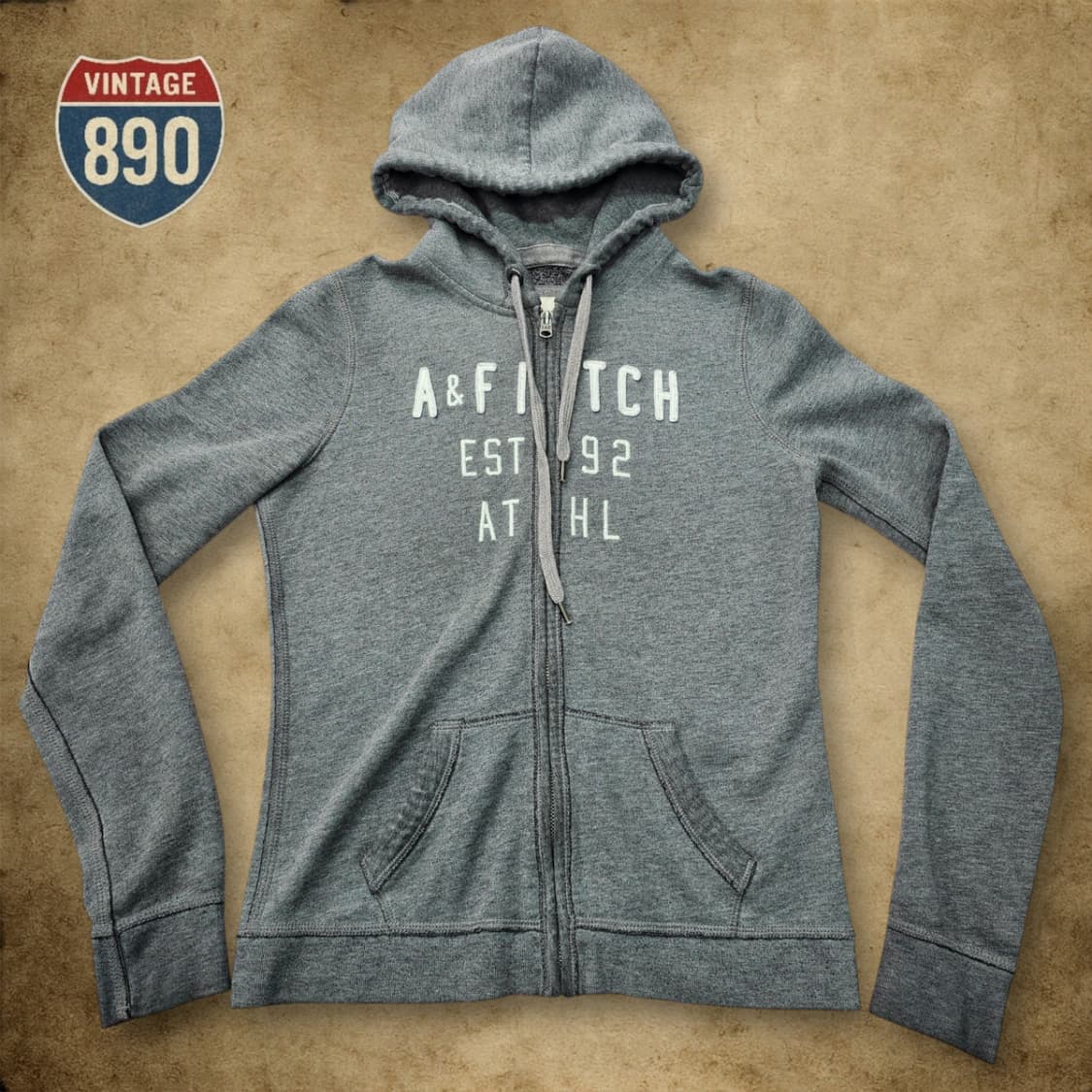 [M] Abercrombie 아베크롬비 딱붙 슬림핏 후드 집업 상품이미지1