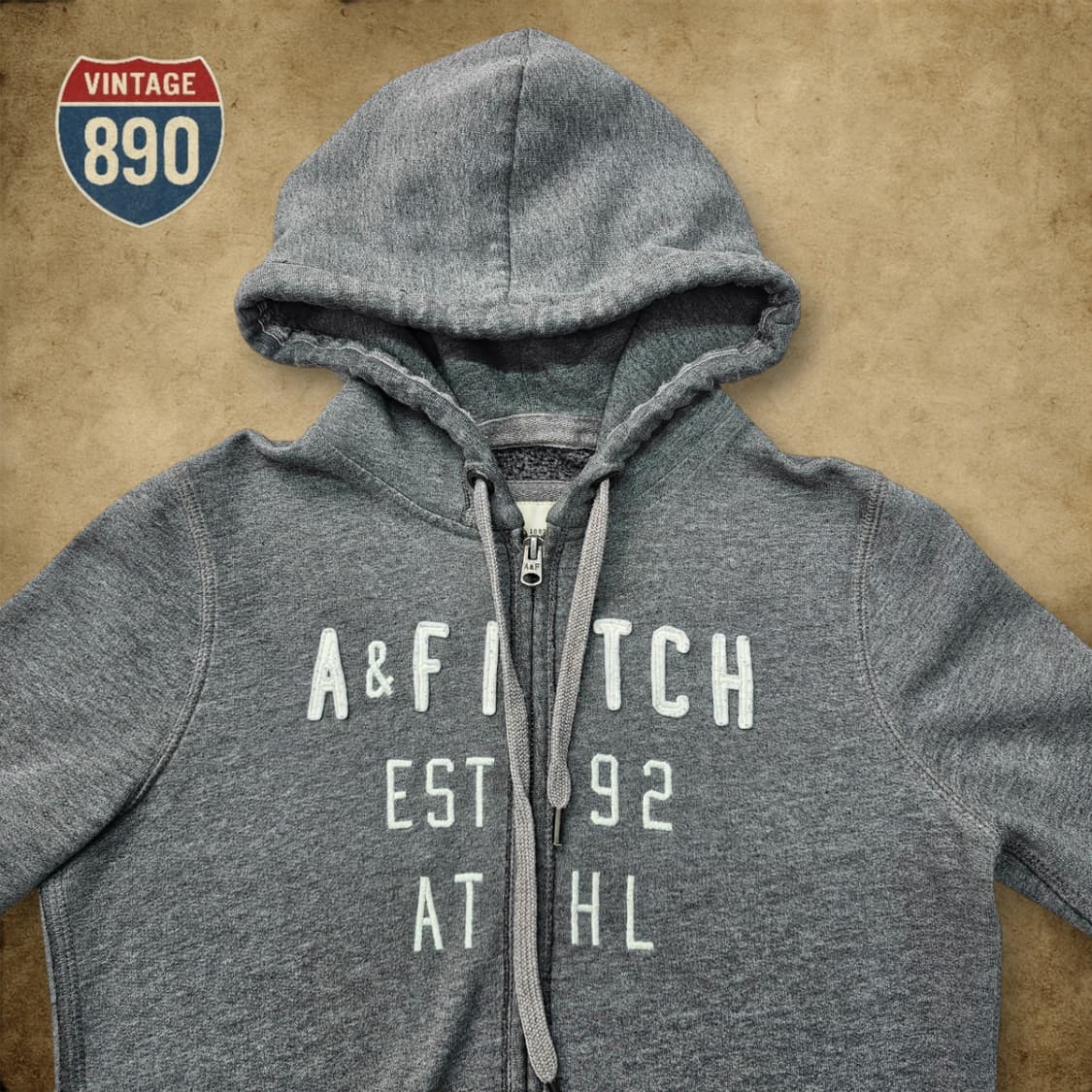 [M] Abercrombie 아베크롬비 딱붙 슬림핏 후드 집업 상품이미지2