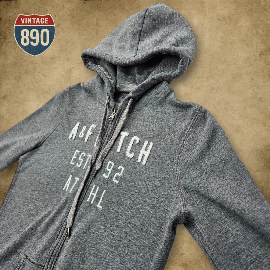 [M] Abercrombie 아베크롬비 딱붙 슬림핏 후드 집업 상품이미지4