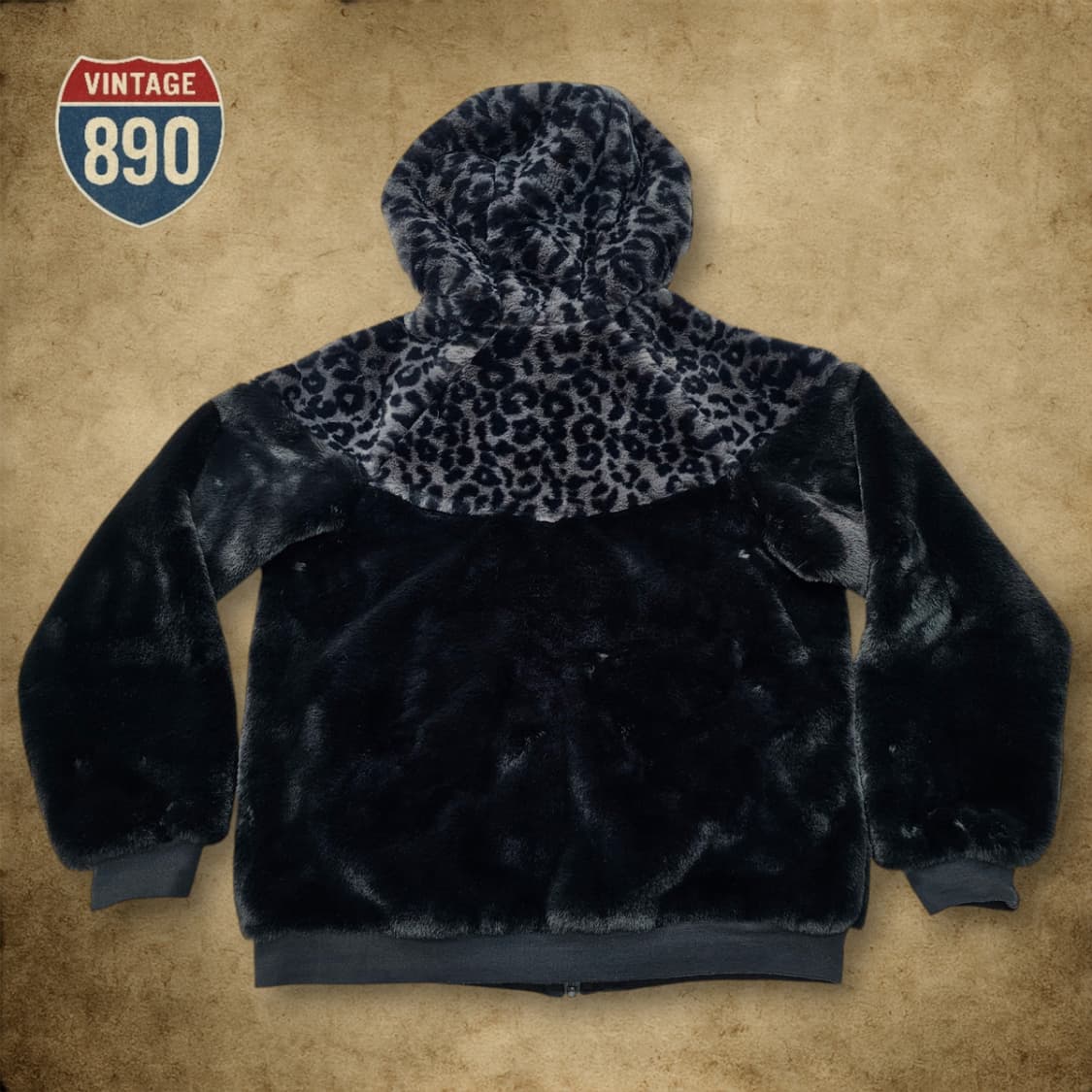 [XL] NIKE 나이키 스우시 레오파드 페이크퍼 자켓 상품이미지9