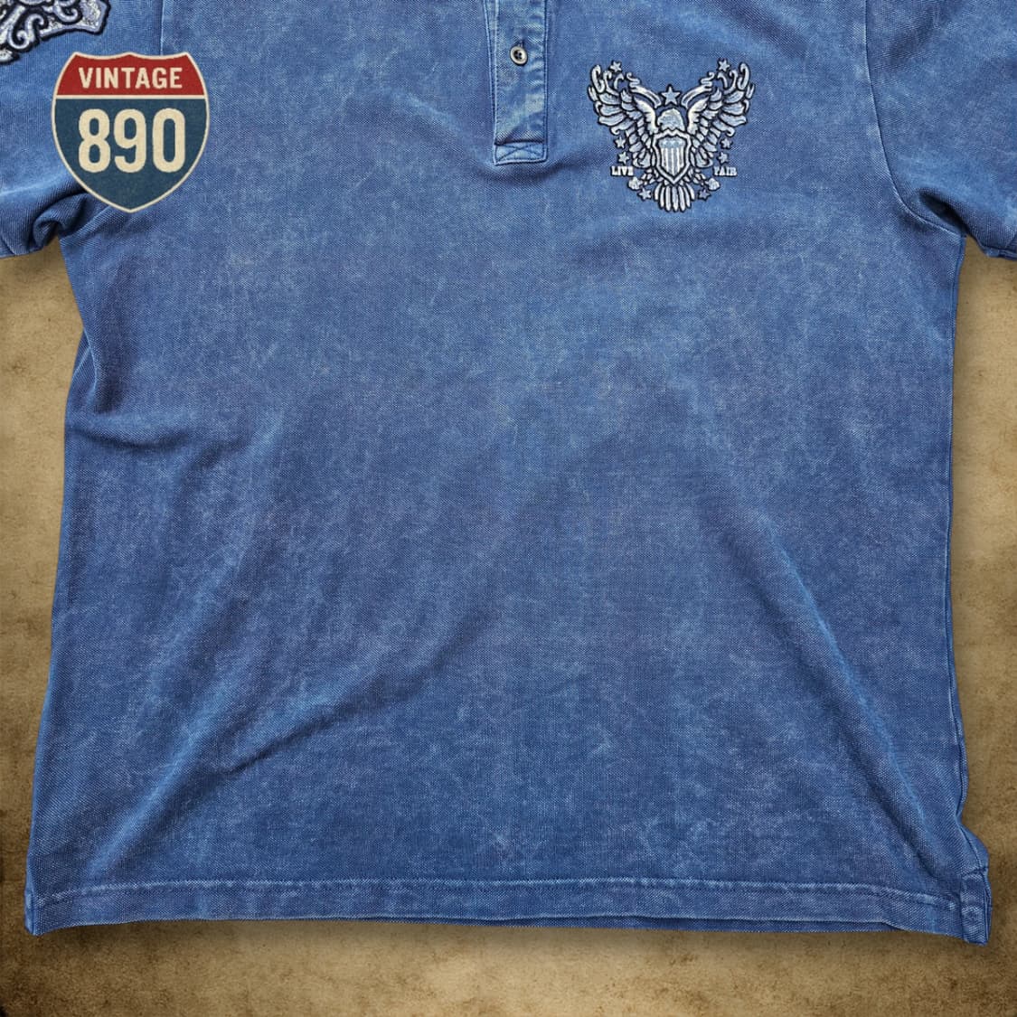 [2XL] prepetente 프리포튼트 00s VTG 카라 반팔티 상품이미지3