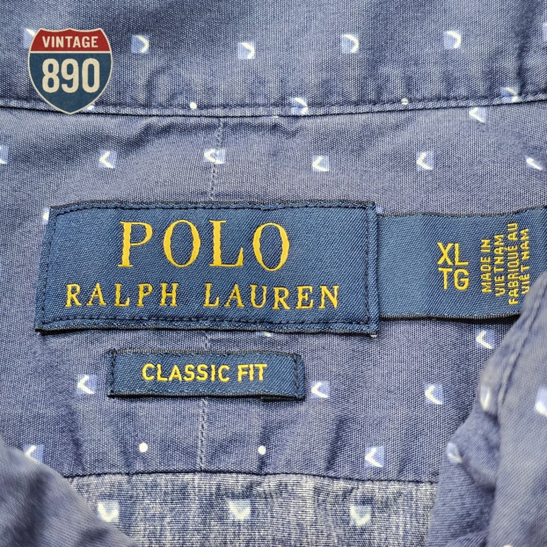 [XL] POLO 폴로 랄프로렌 도트패턴 클래식핏 셔츠 상품이미지6