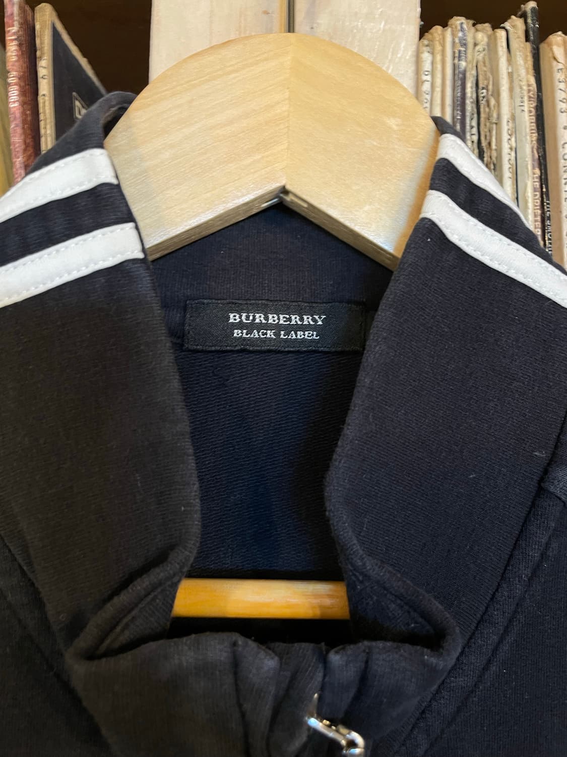 버버리 블랙라벨 사이드라인 코튼 트랙탑 집업 상품이미지4