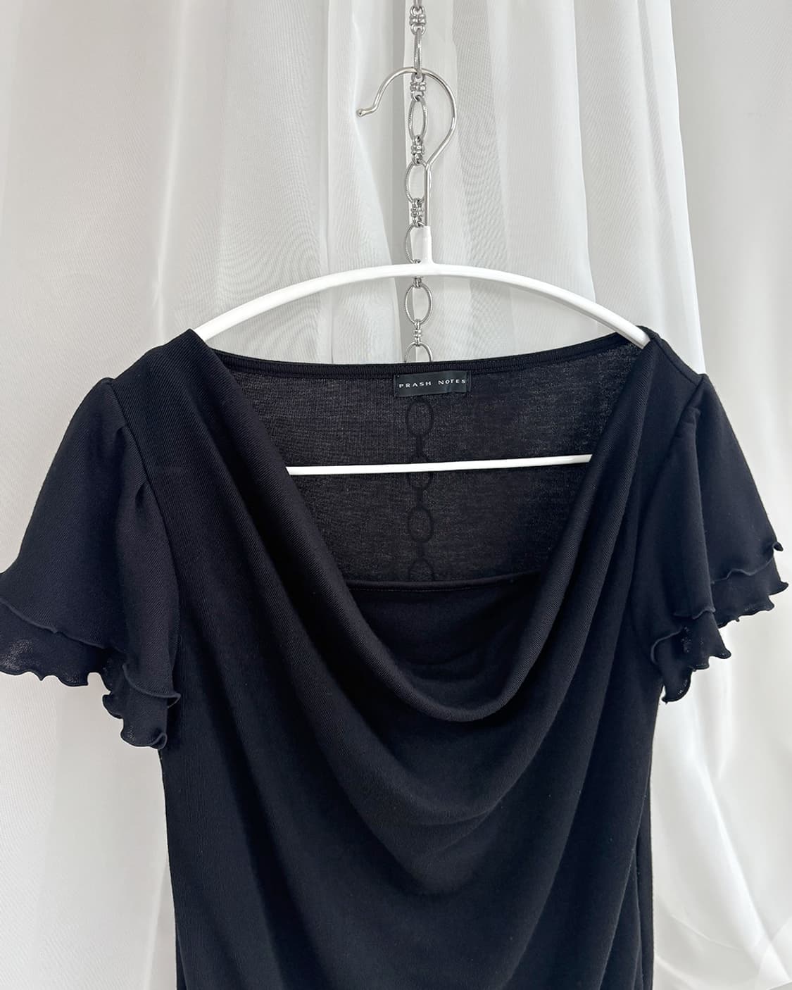 PRASH NOTES neck drape cowl top 상품이미지6