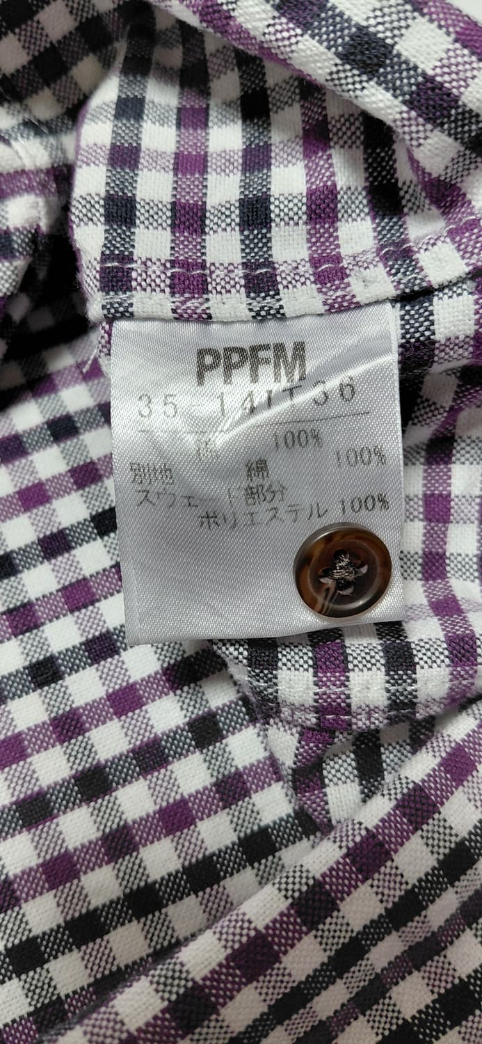 [M] PPFM 아카이브 해체주의 데미지 체크 셔츠 상품이미지5