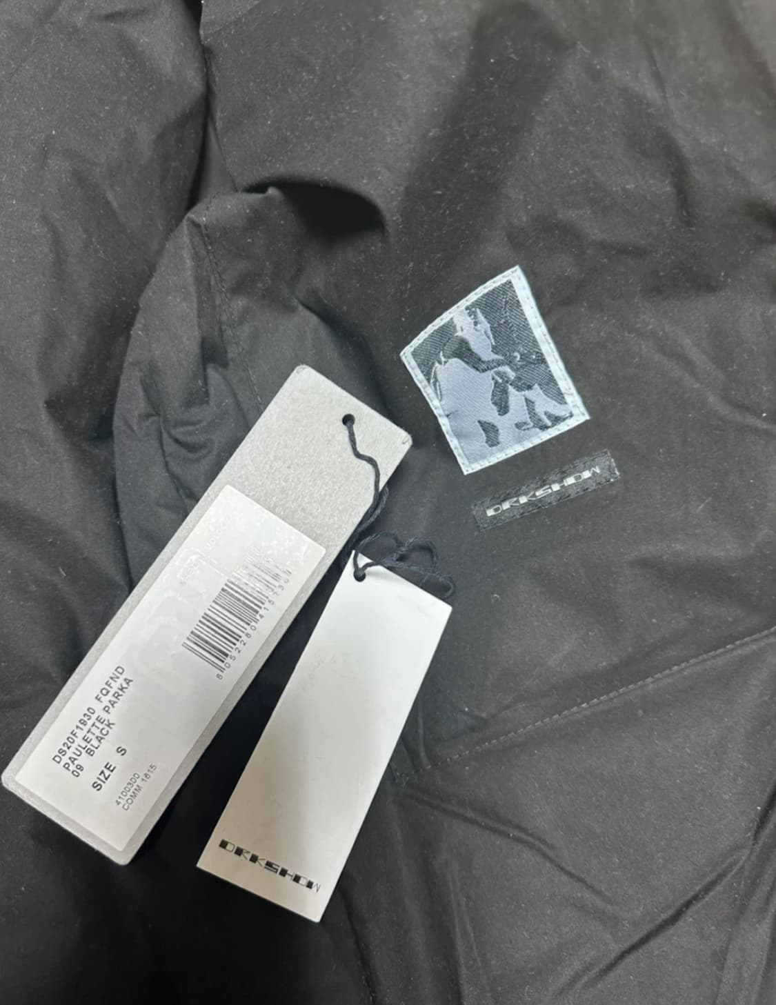 릭 오웬스 폴레트 파카 블랙 S 상품이미지7