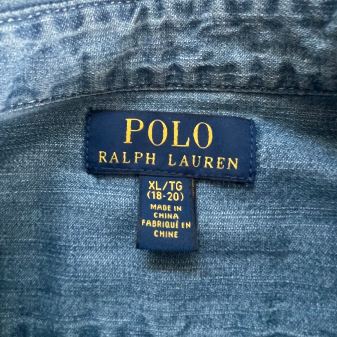 Polo 폴로 랄프로렌 신형 샴브레이 데님 셔츠 상품이미지4
