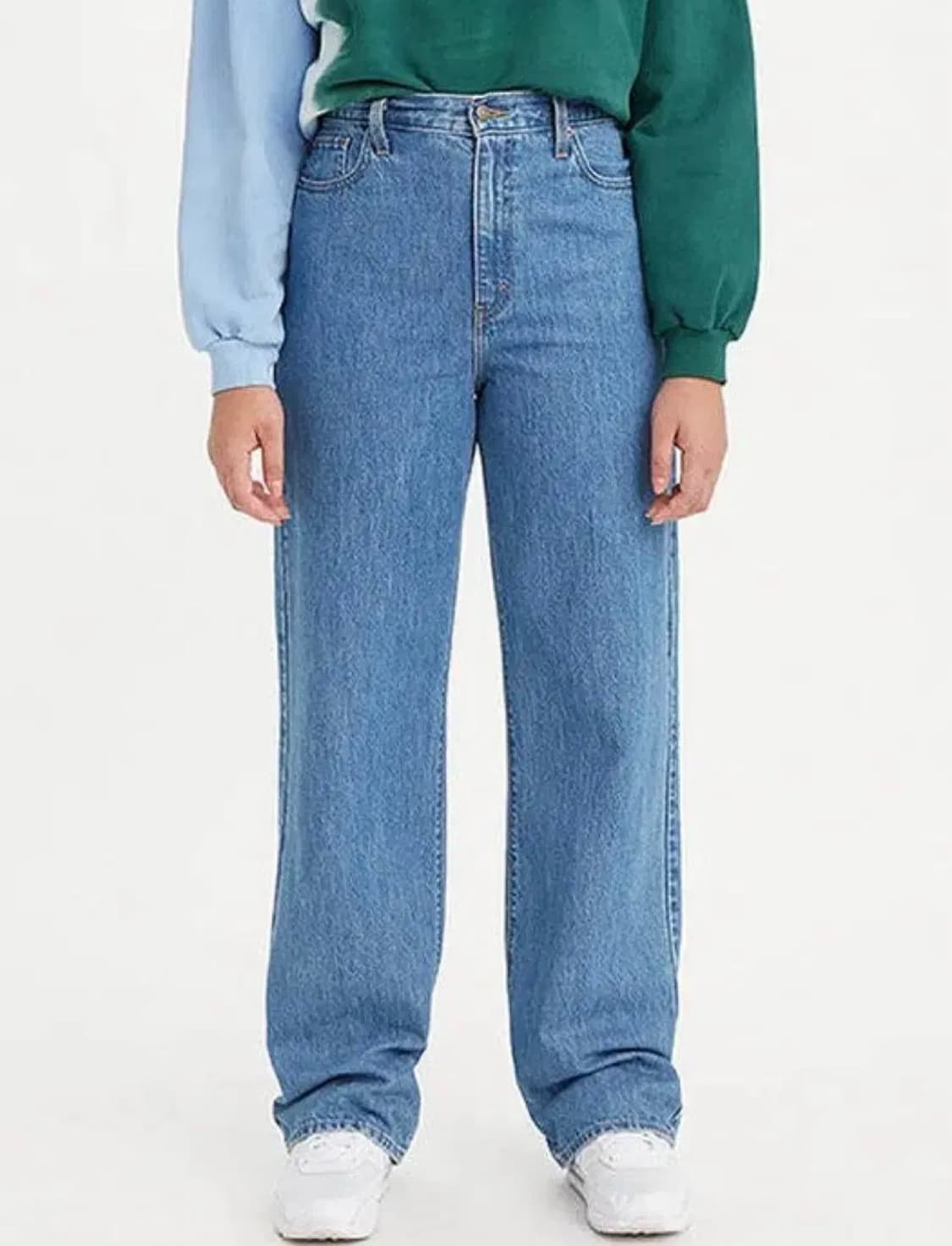 리바이스 하이웨스트 스트레이트 진 데님 바지 진 상품이미지1