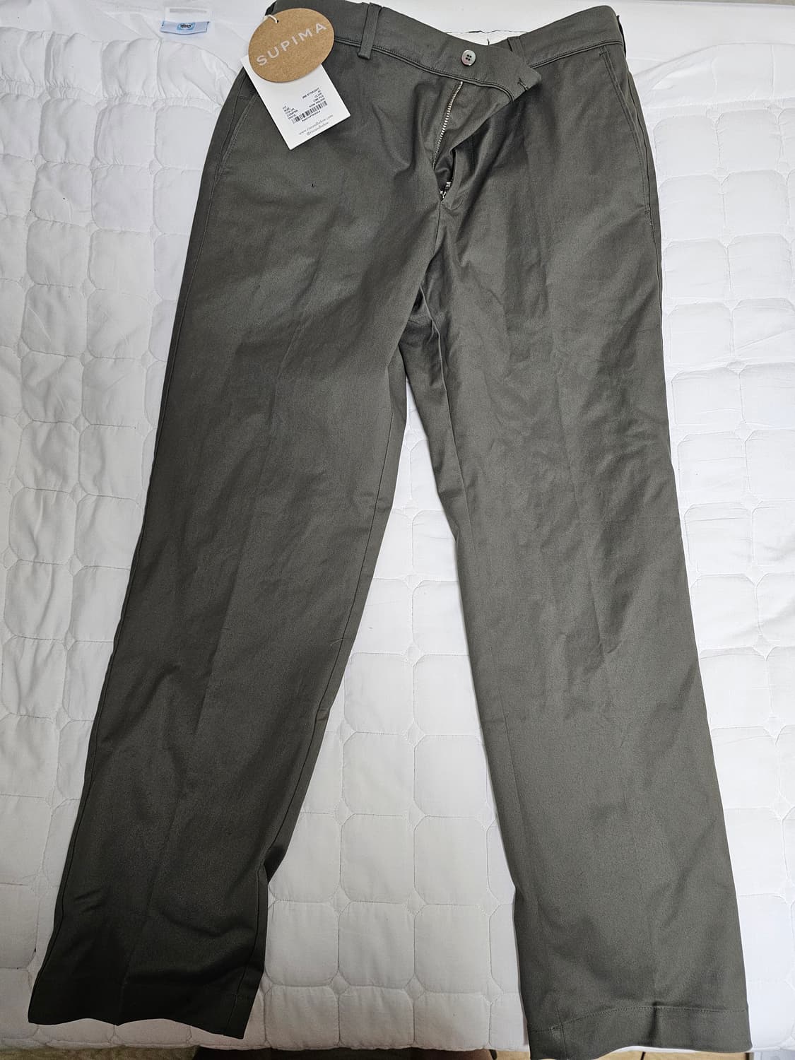 라이즈앤빌로우 26SS 수피마 265치노 올리브색/택포함 새상품 상품이미지9