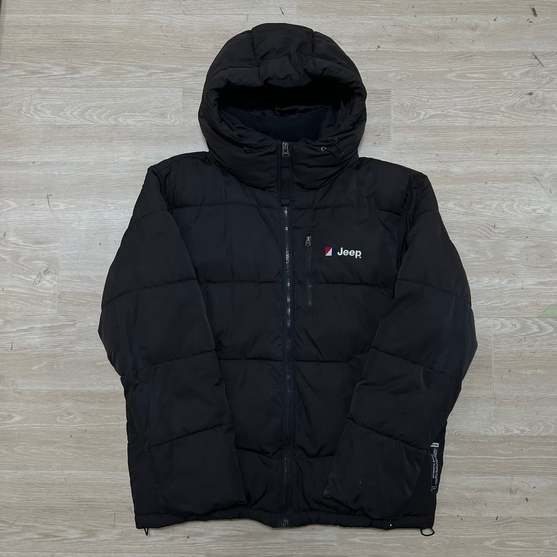 지프 JEEP 덕다운 빅로고 후드 패딩 점퍼 [블랙] XL/105 상품이미지1