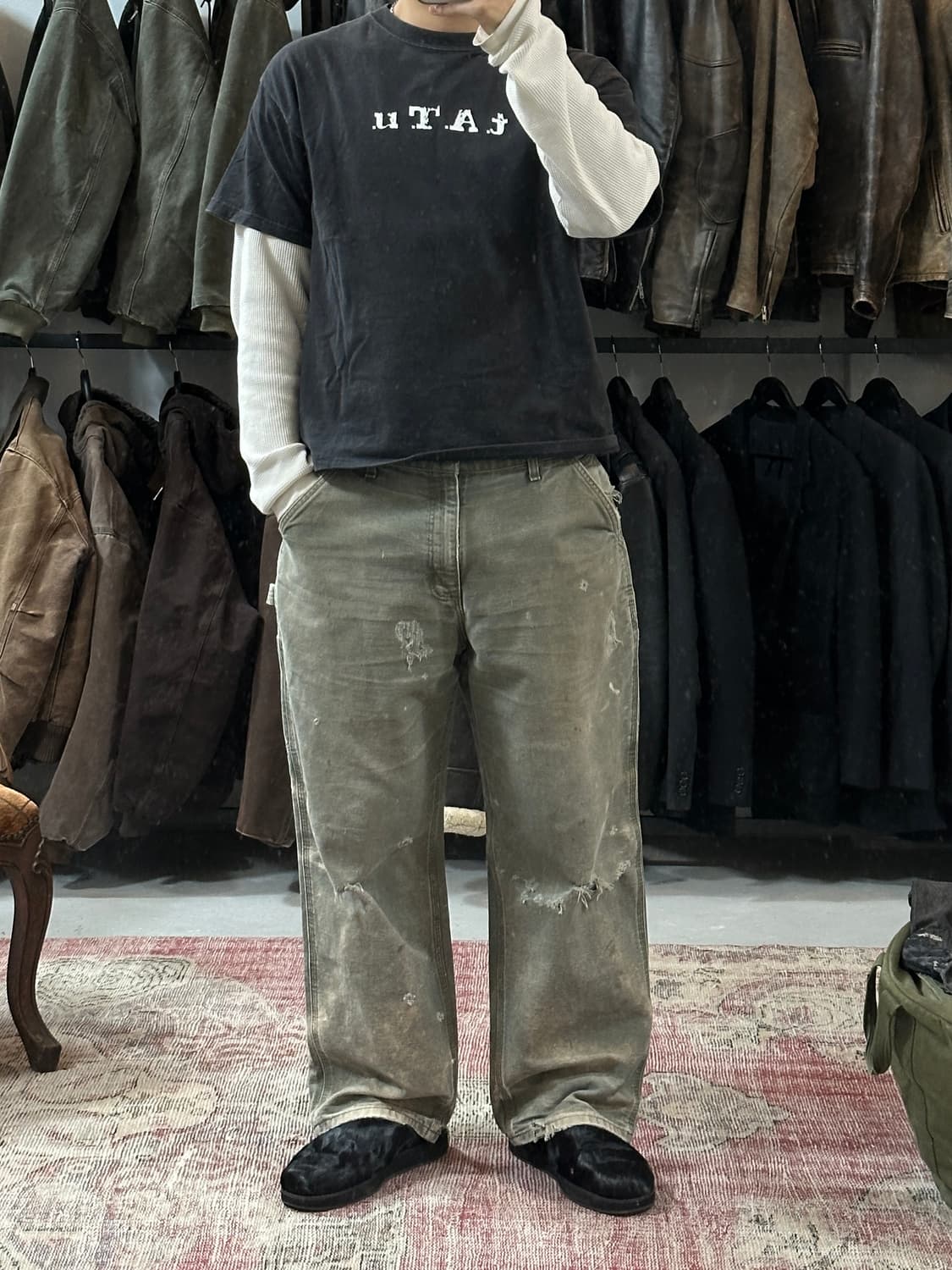 OG 칼하트 B11 싱글니 MOS 하드 페이딩 칼하트 더블니 상품이미지2