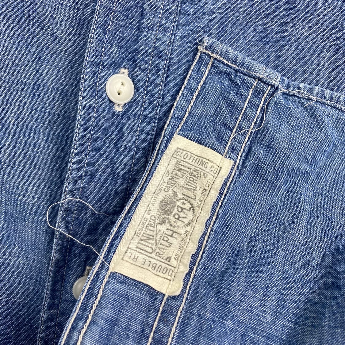 RRL 더블알엘 포켓 데님 샴브레이 셔츠 (98) 상품이미지7