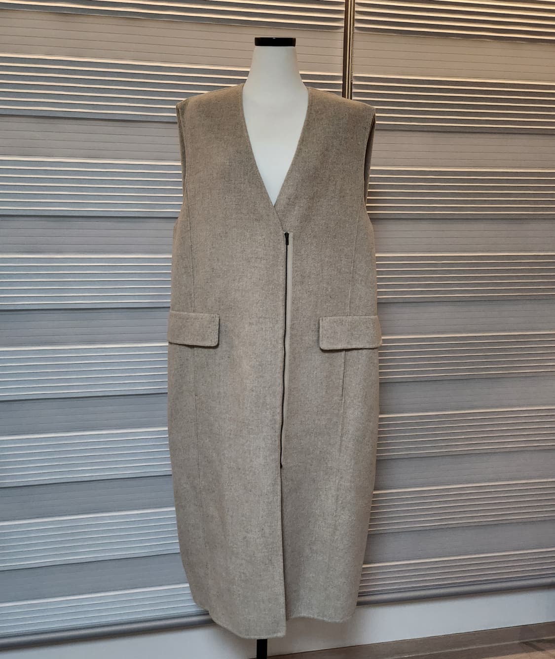 롱 베스트 핸드메이드  집업 스타일 상품이미지3