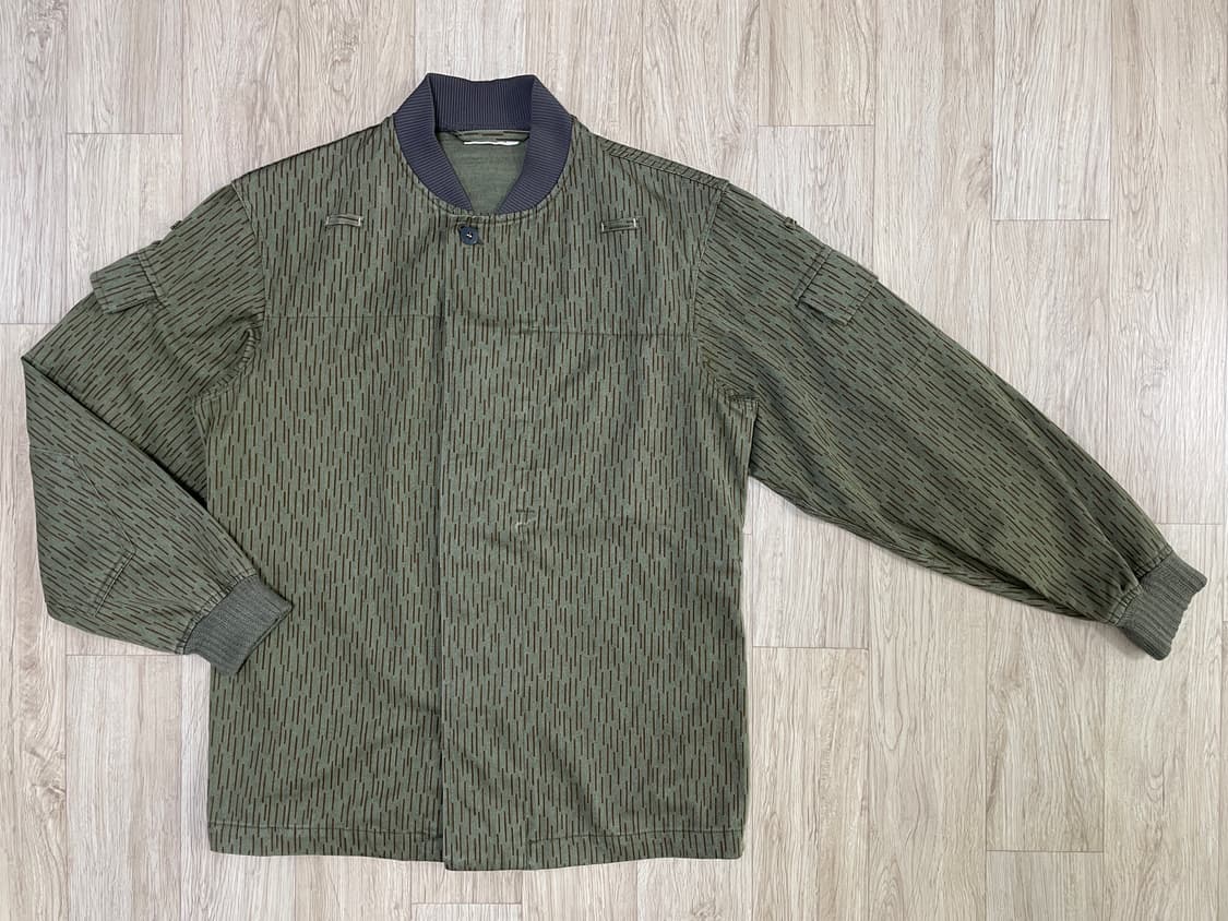 100) 50's 독일군 레인패턴 블루종 자켓 상품이미지1