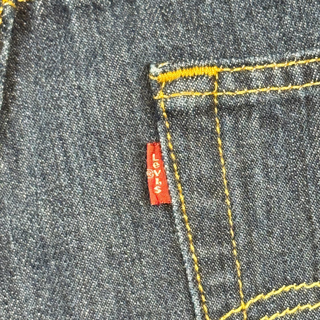 36inch) 리바이스 501 버튼플라이 진청 데님 청바지 상품이미지4