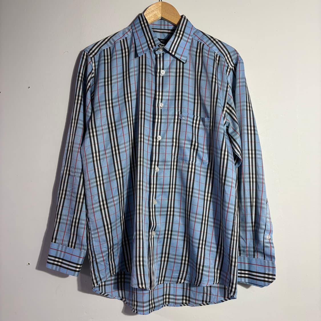 버버리 빈티지 블루 체크 셔츠 (무료배송) 상품이미지1