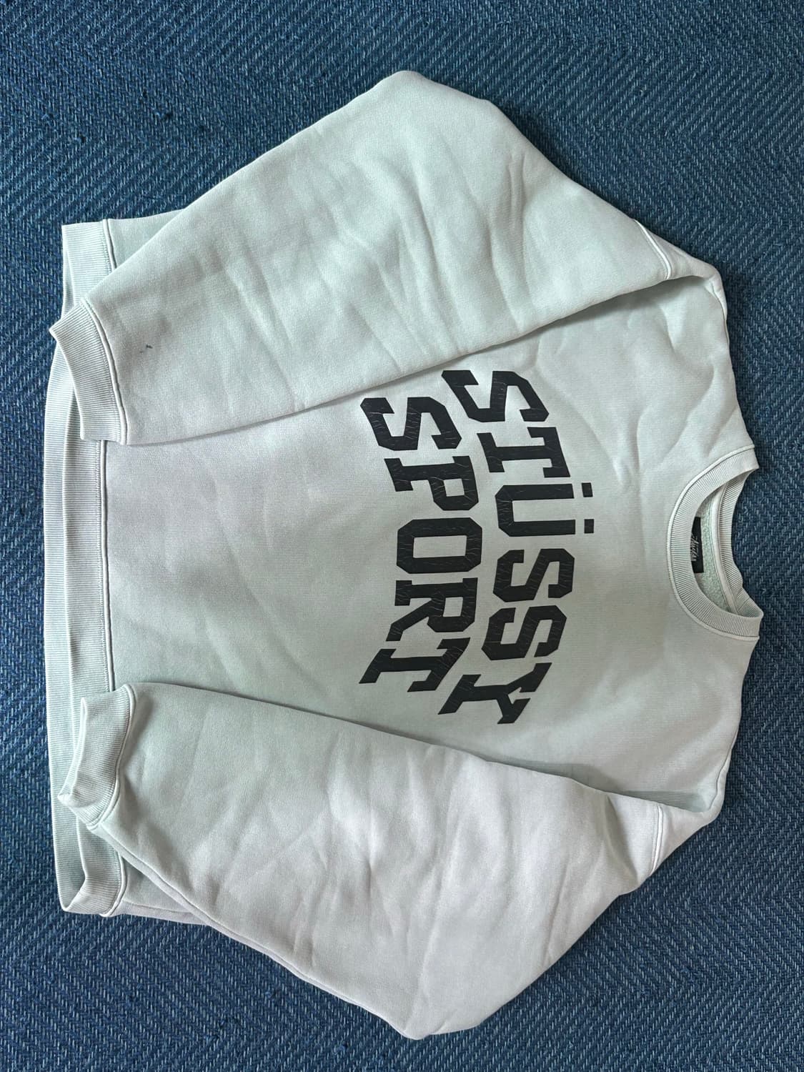 스투시 빅 크랙클 스포츠 맨투맨 상품이미지3