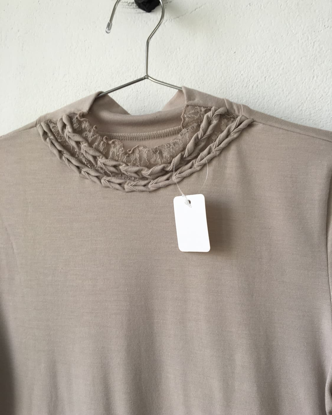 High neck lace point sleeve 상품이미지3