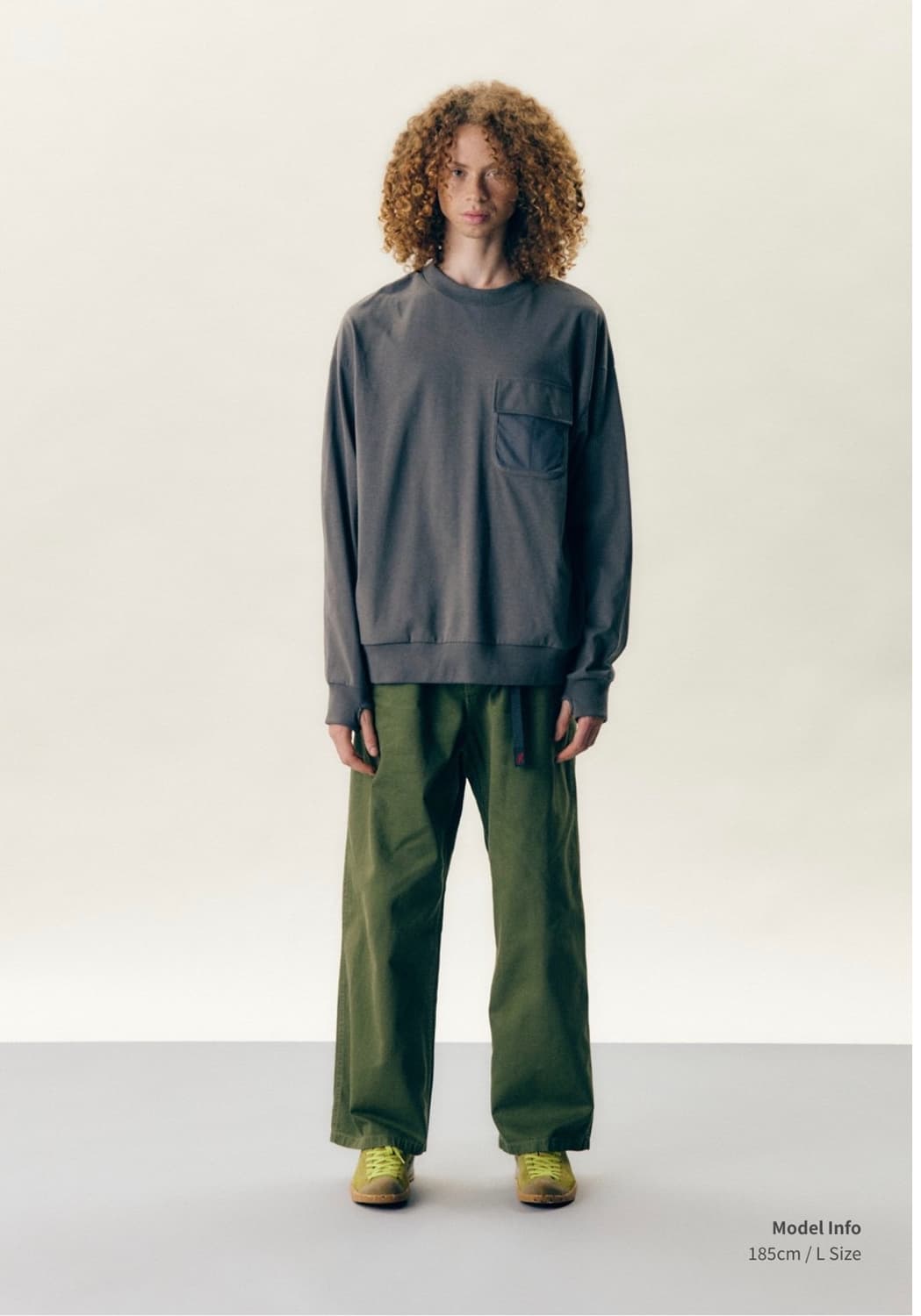 그라미치 와이드 팬츠 Olive S(28-30) 상품이미지4