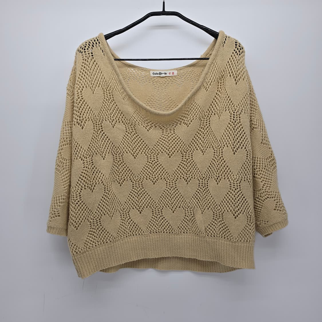 Cutie Blonde 크로셰 하트 니트 상품이미지1