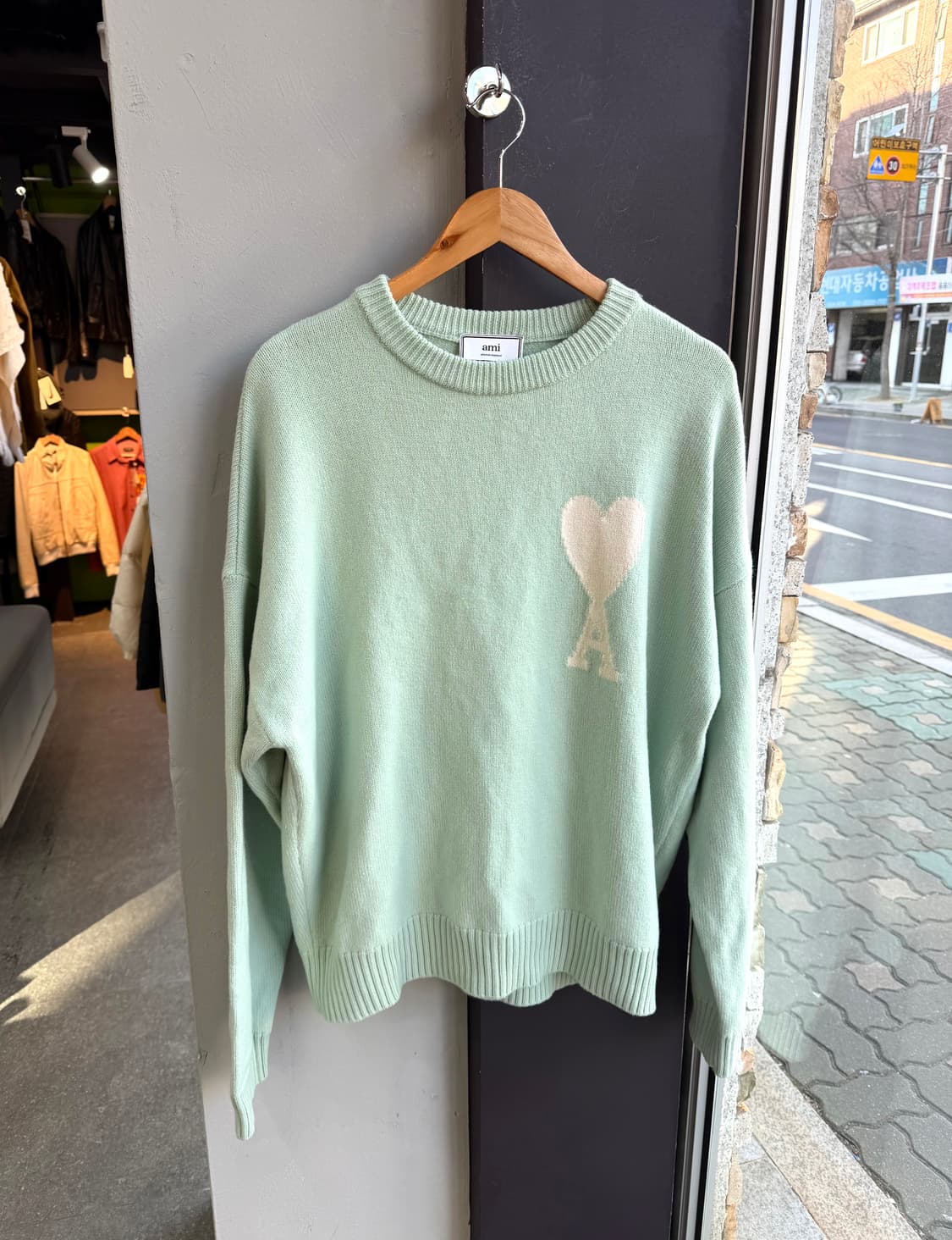 .S/ 아미 빅로고 하트 스웻 니트 상품이미지2