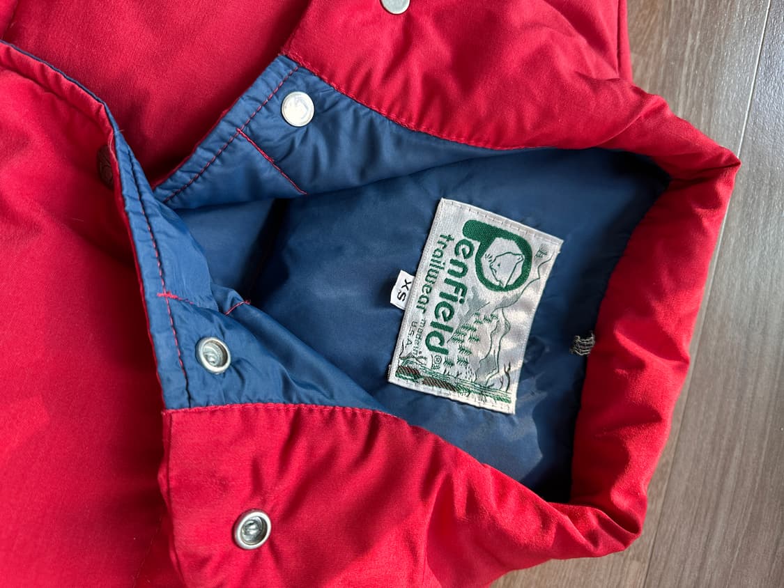 80s 팬필드 다운 푸퍼 베스트 made in usa 상품이미지3