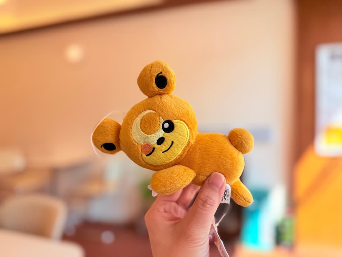 일본 반다이 포켓몬 윙크 깜지곰 봉제인형 15cm 상품이미지1