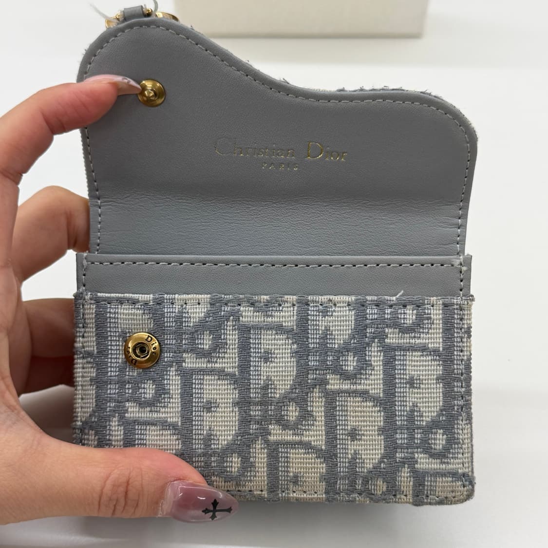 디올 오블리크 새들 카드지갑 상품이미지8