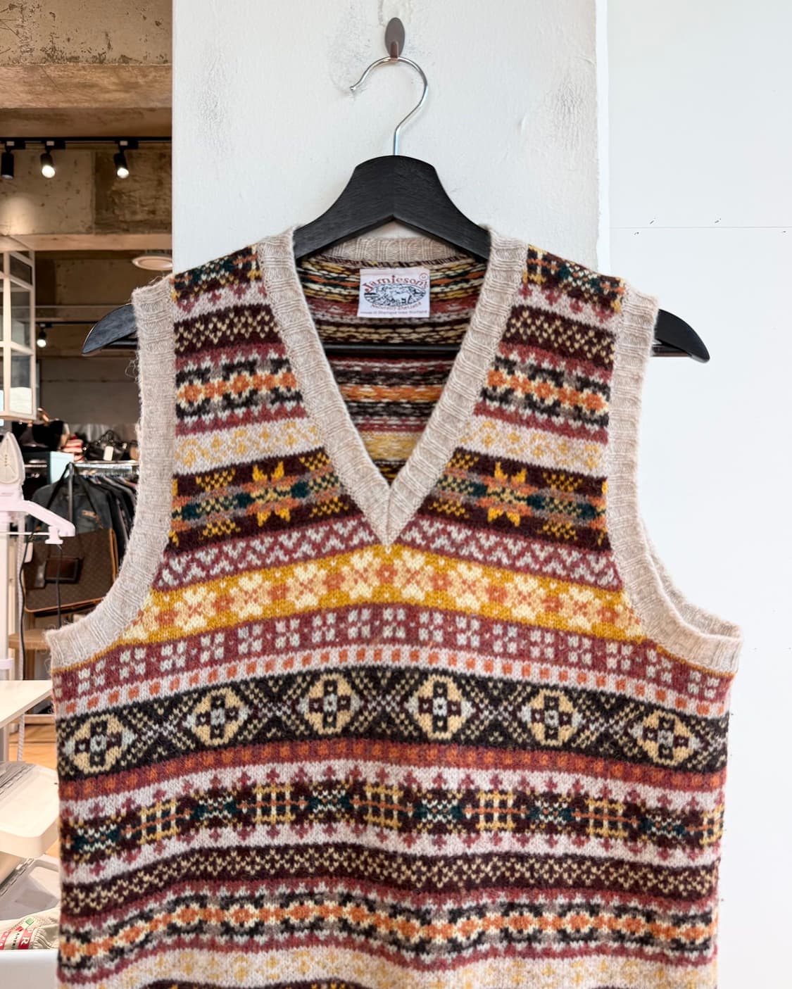 제이미슨스 셔틀랜드 페어아일  니트 베스트 상품이미지3