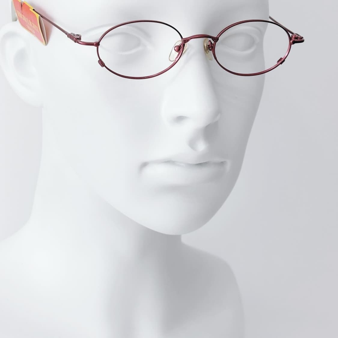 HIGHLIGHT 레드 오벌 메탈 데드스탁 빈티지안경 상품이미지5