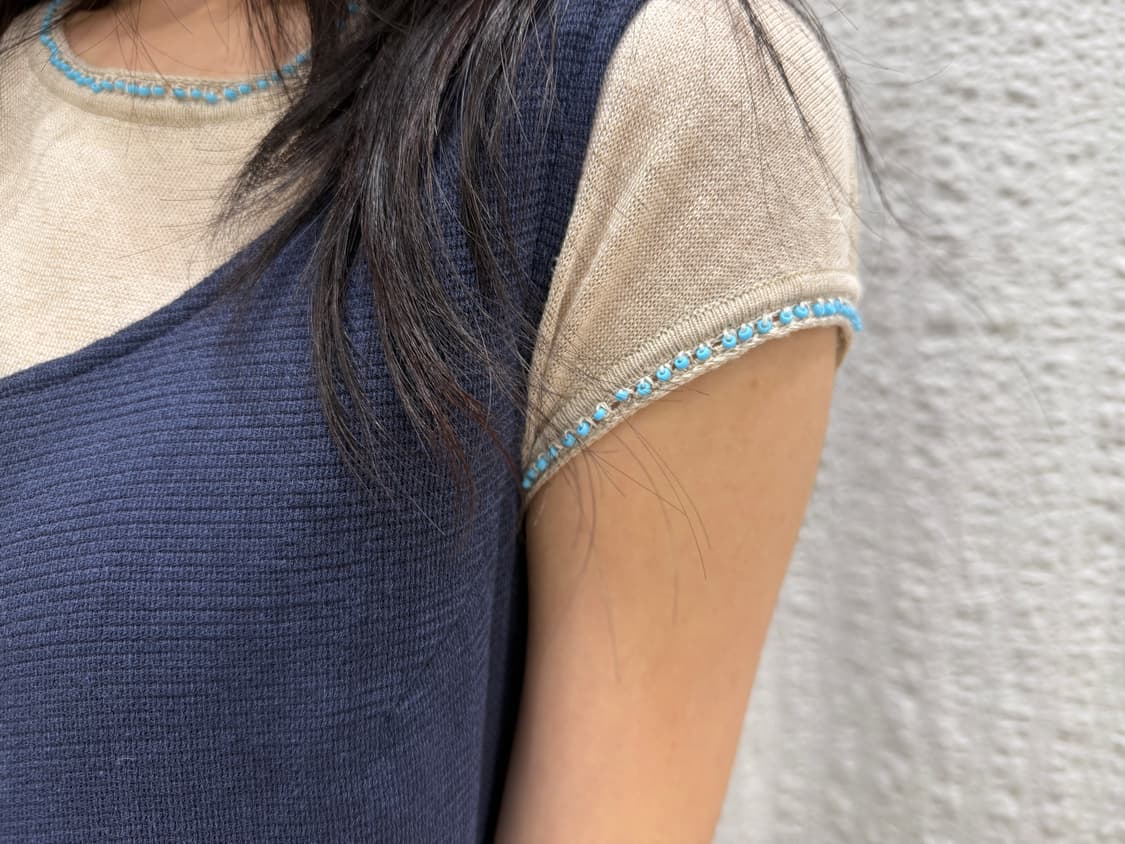 beads detail summer knit 상품이미지3