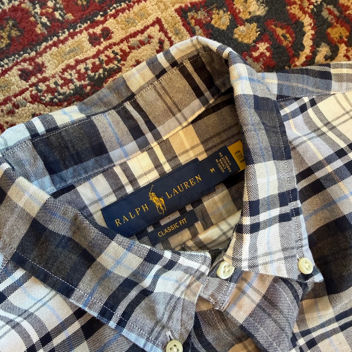 폴로 랄프로렌 클래식 핏 체크 셔츠 [ 100 ] 상품이미지5