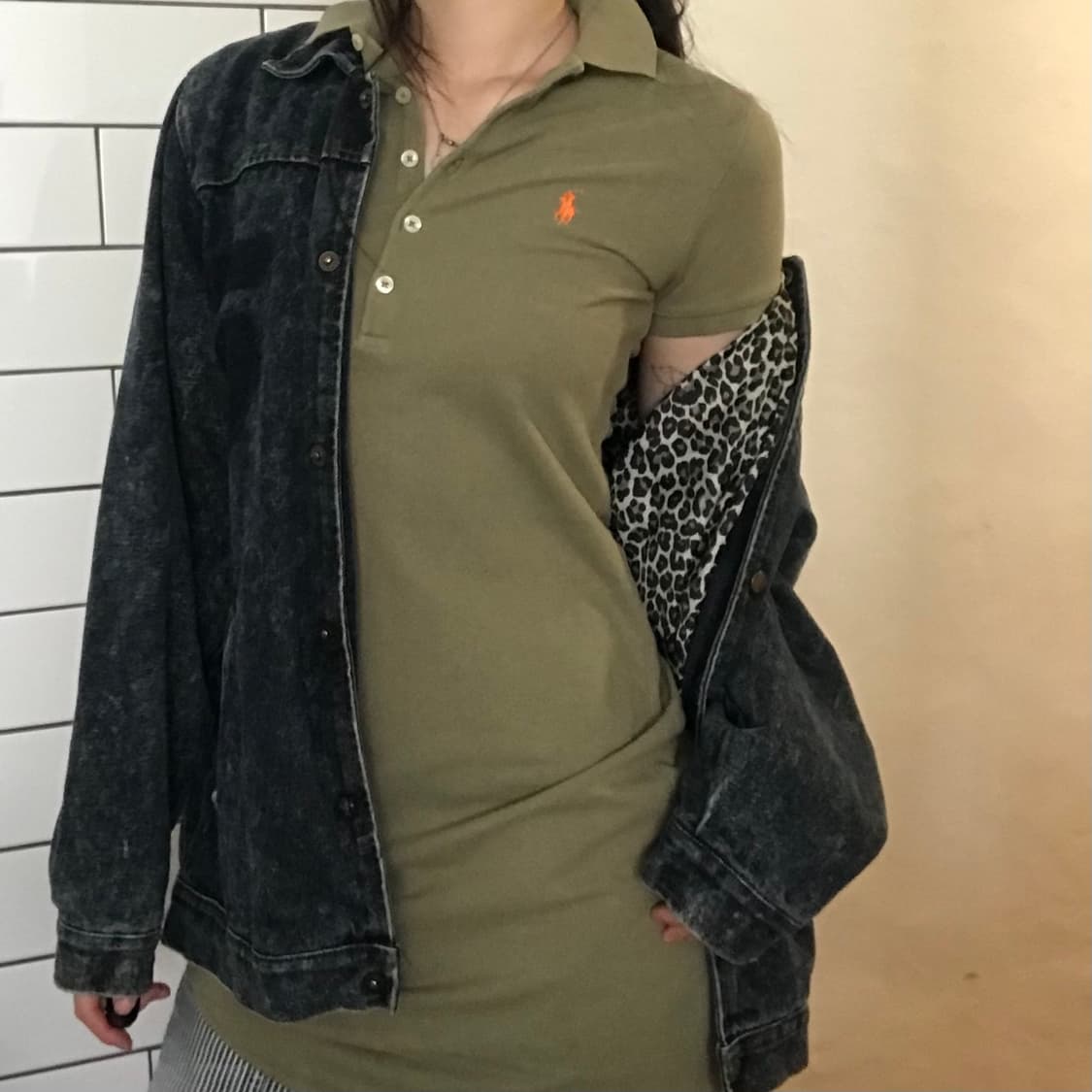 빈티지 워싱 블랙 데님 자켓 상품이미지2