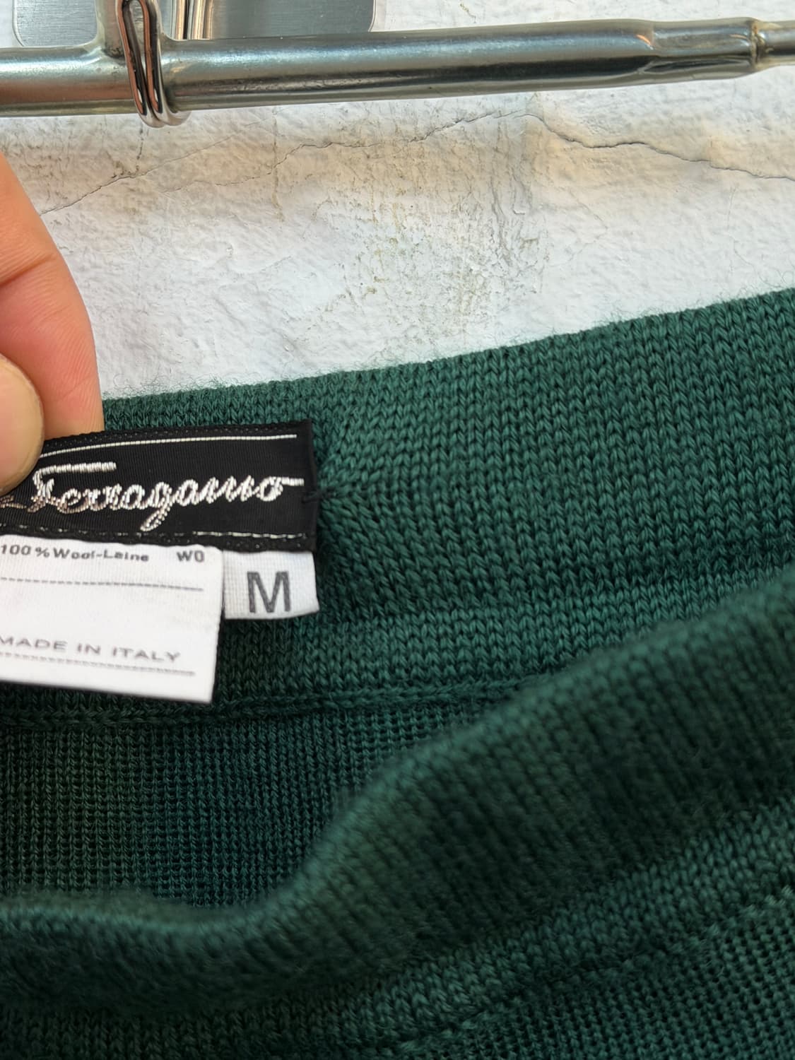 Salvatore Ferragamo 페라가모 울 니트 스커트 M 상품이미지4