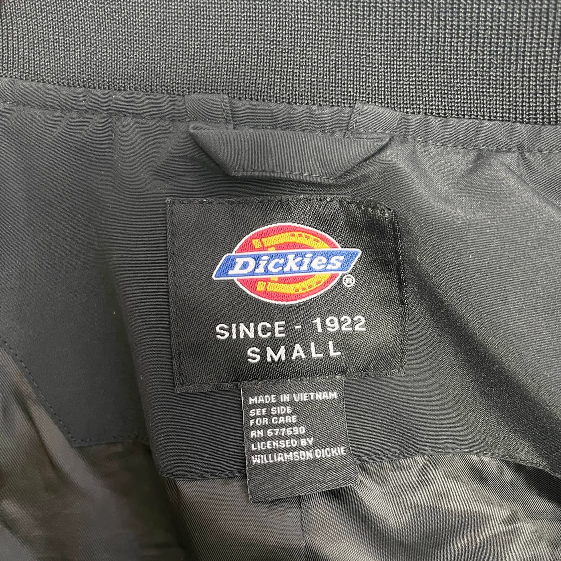 D2 디키즈(Dickies) 블랙 롱 MA-1 항공 점퍼 S사이즈 상품이미지4