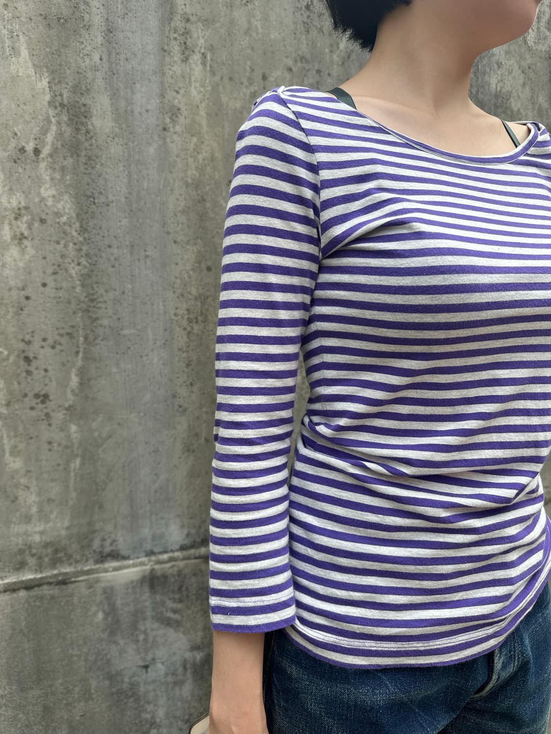 Stussy Girl line stripe 3-quarter sleeve 상품이미지6