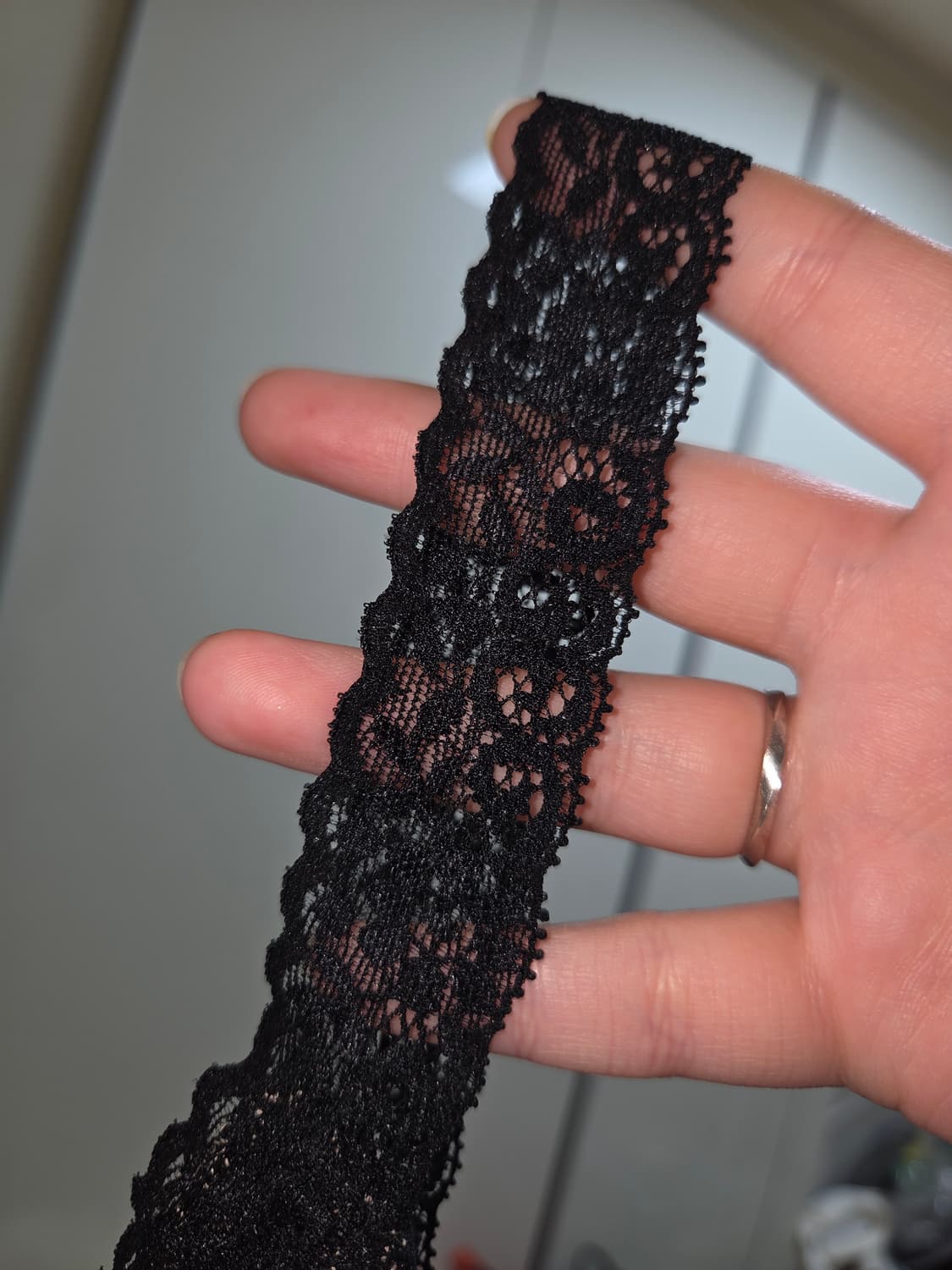 나나깔 퍼플베이지 벨벳 레이스 나시 슬리브리스 상품이미지2