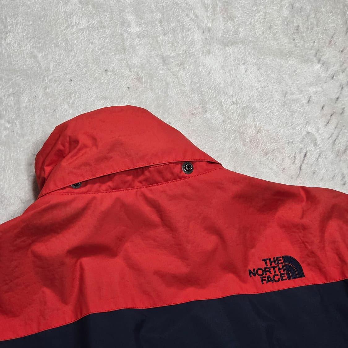 노스페이스 레드 네이비 배색 바람막이 상품이미지6