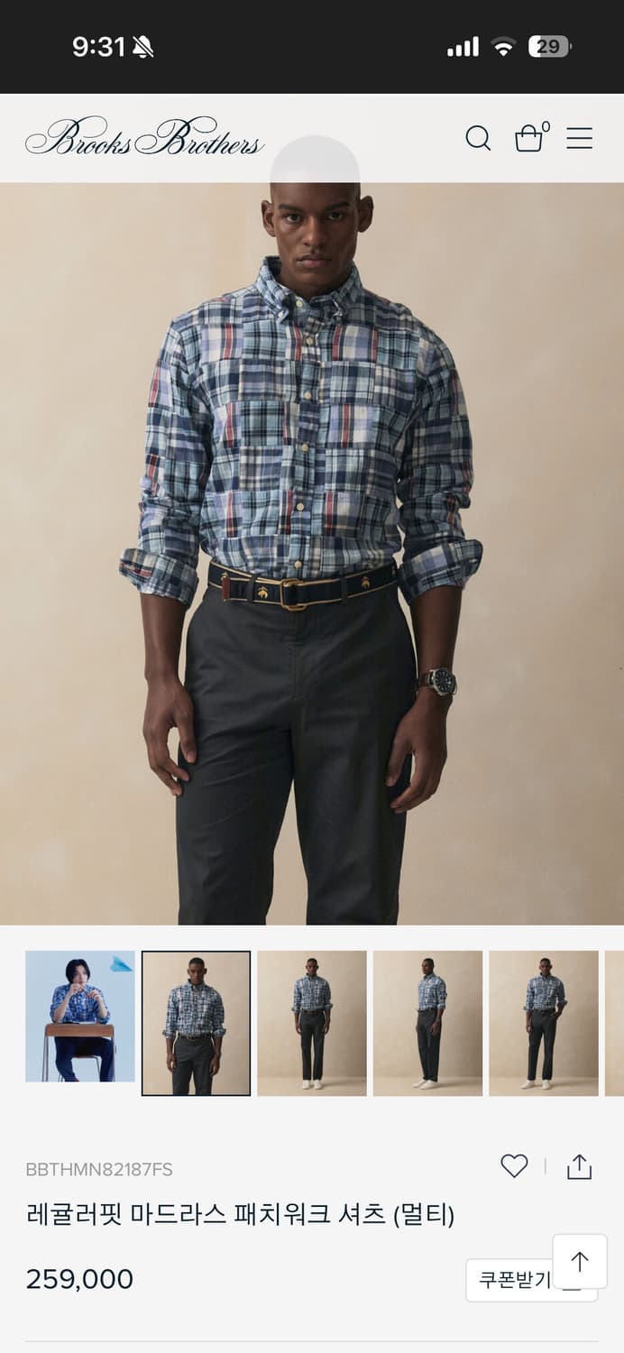 브룩스브라더스 마드라스 셔츠 상품이미지1