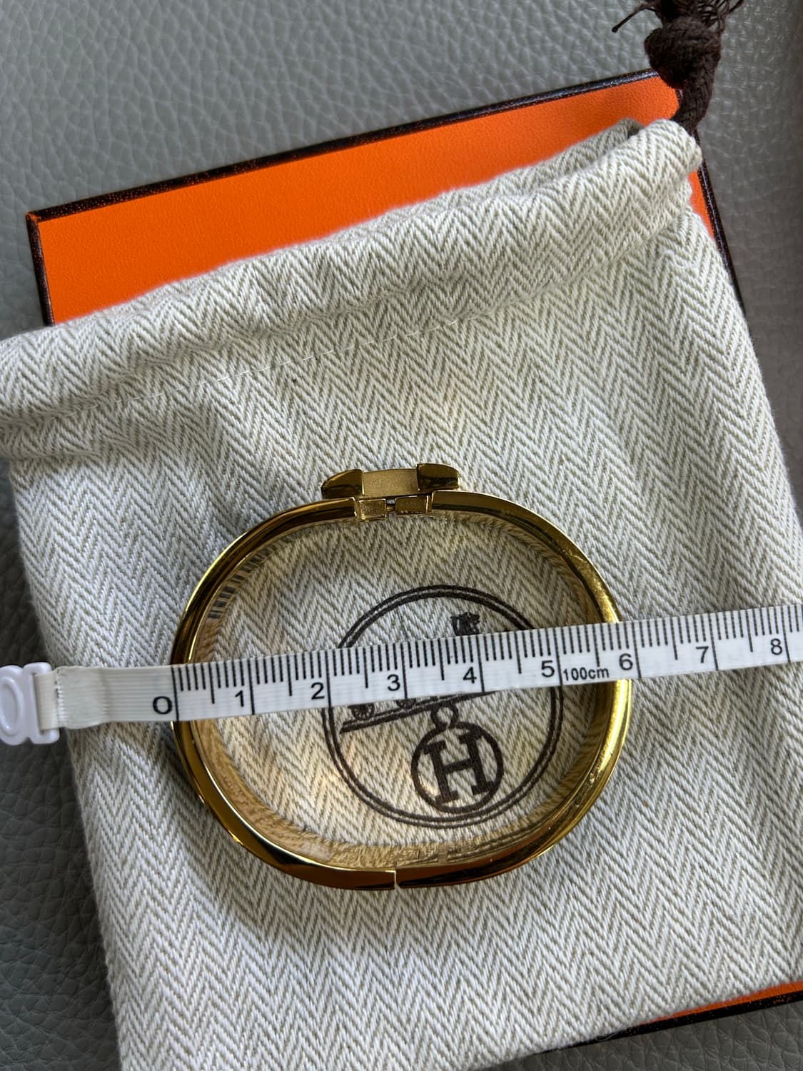 에르메스 클릭아슈 팔지(골드/블랙) 상품이미지9