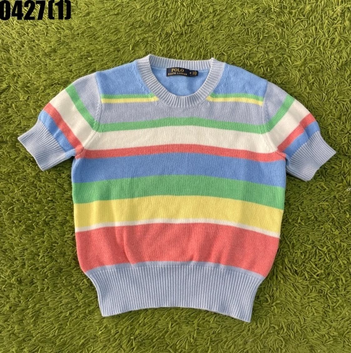 폴로 반팔 니트 상품이미지1