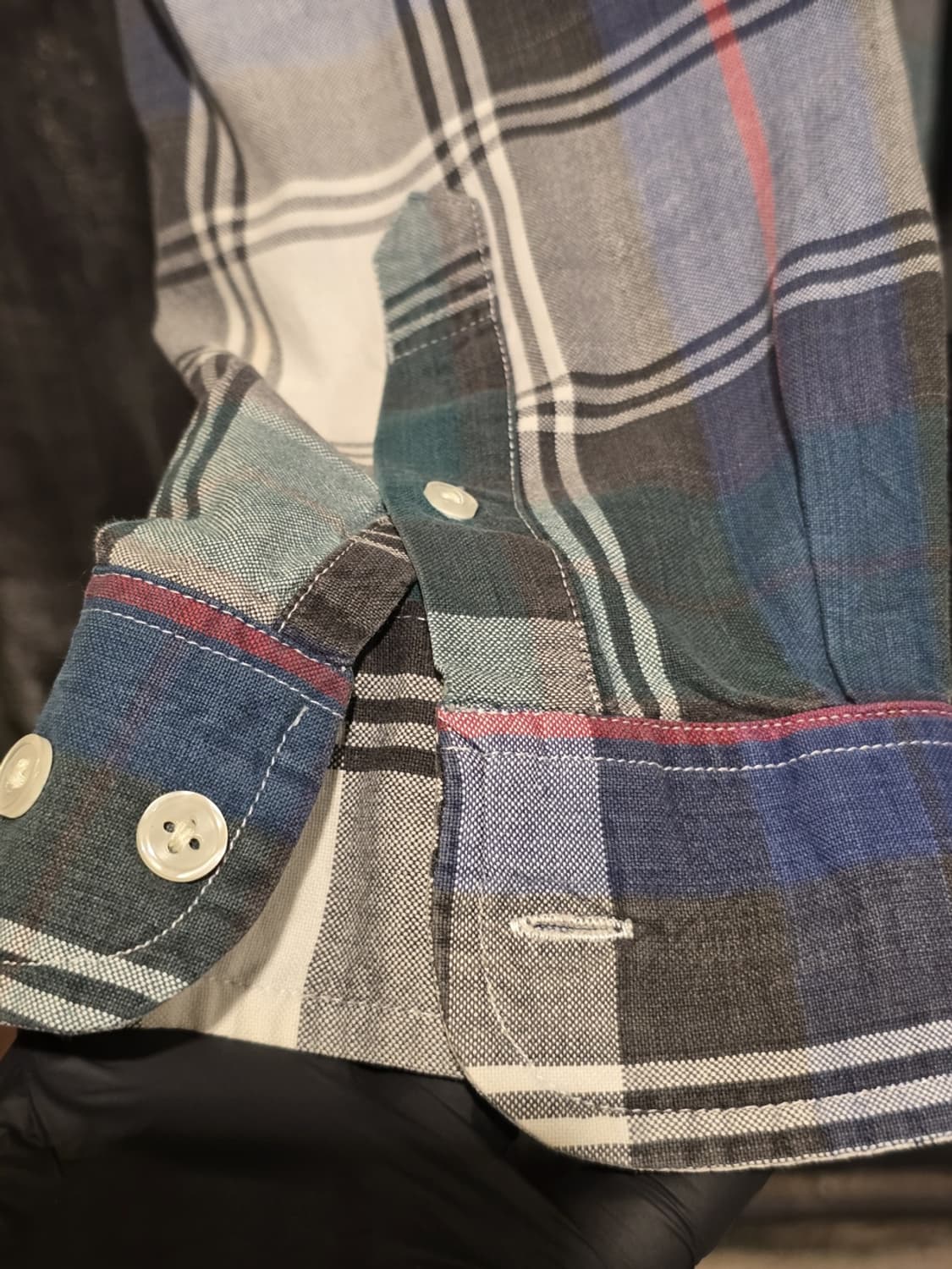 90s NAIVE HAWAII PLANET EARTH PlaidShirt 상품이미지3