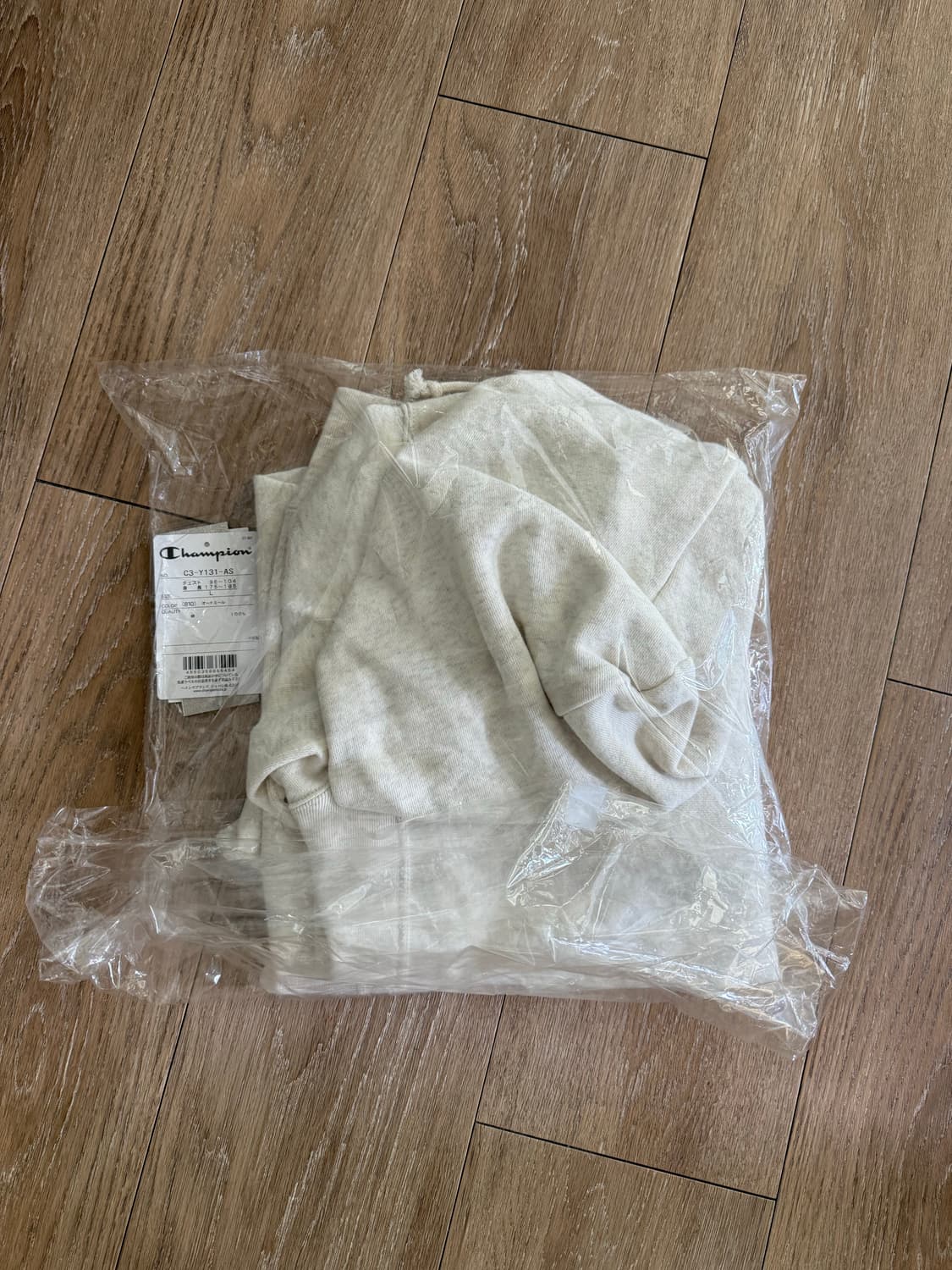 챔피온 리버스위브 프렌치테리 루즈핏 후드 크림색 상품이미지2