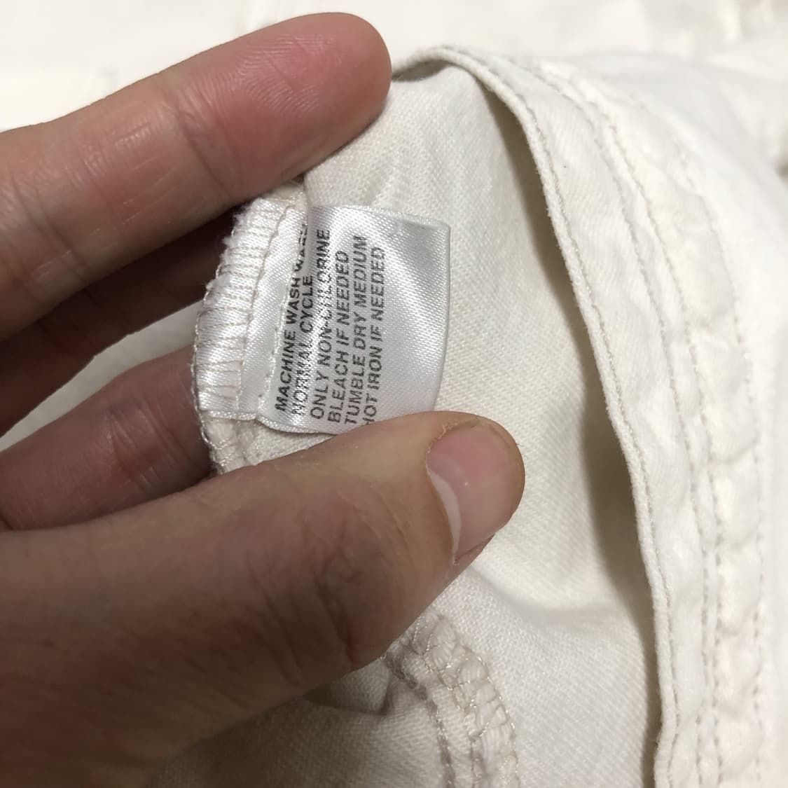 (M) 90's 리바이스 빈티지 트윌 투포켓 리벳 워크 셔츠 아이보리 상품이미지3