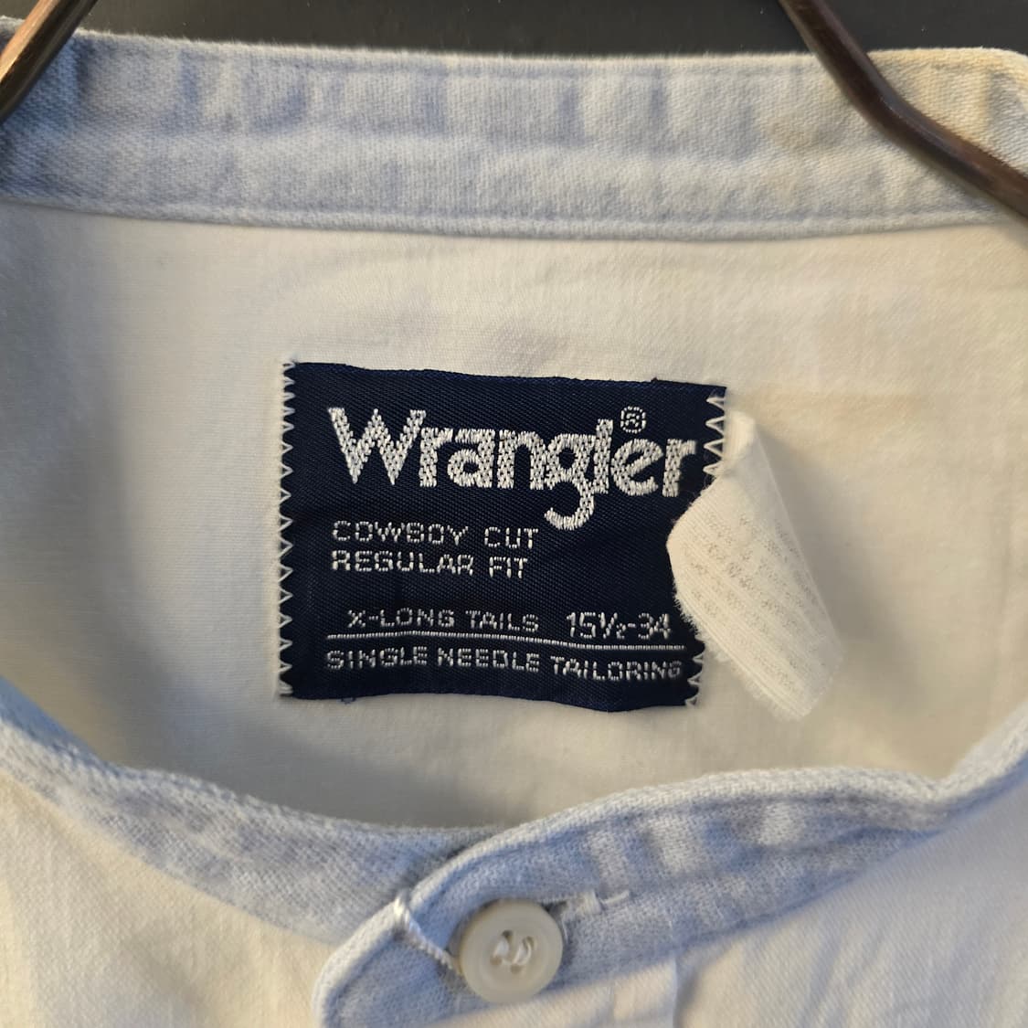 랭글러 밴드카라 차이나카라 셔츠 상품이미지3