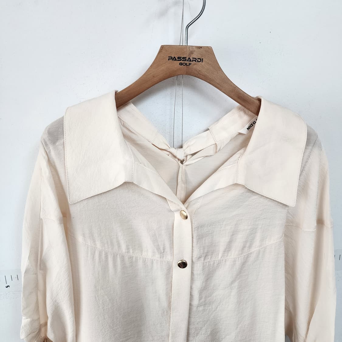 나이스클럽 아이보리 셔츠 상품이미지2