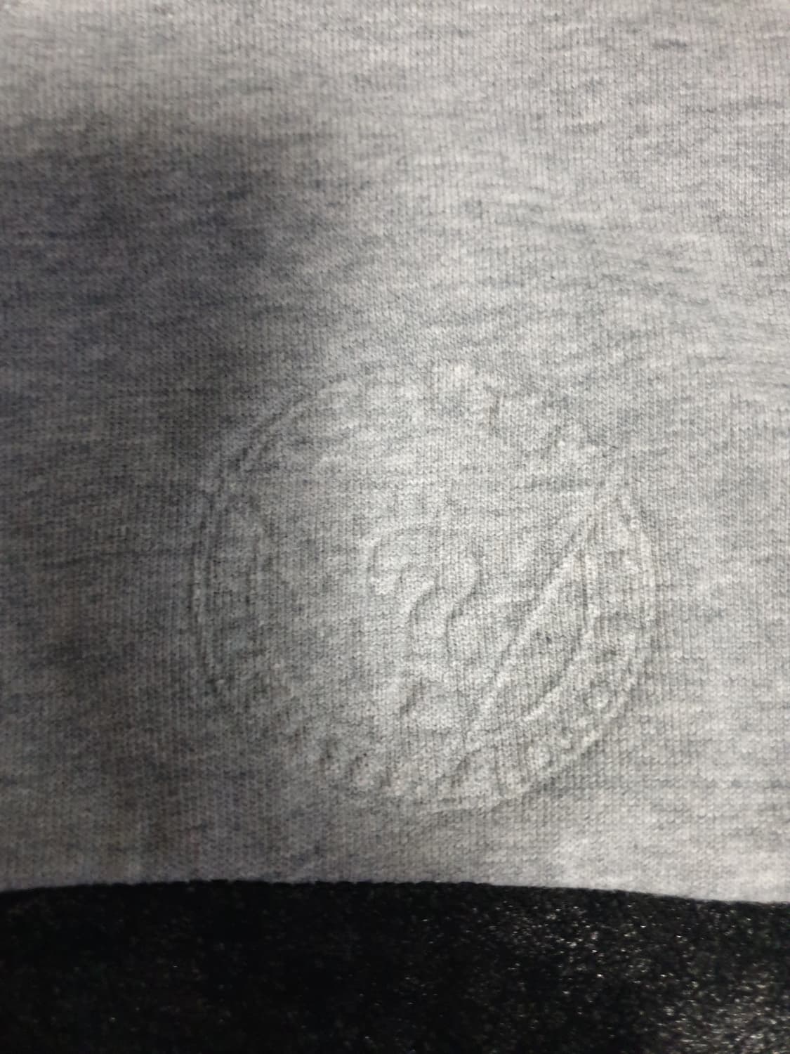 게스 올드스쿨 음각로고 혜비코튼 후드집업 그레이 (L) 상품이미지2