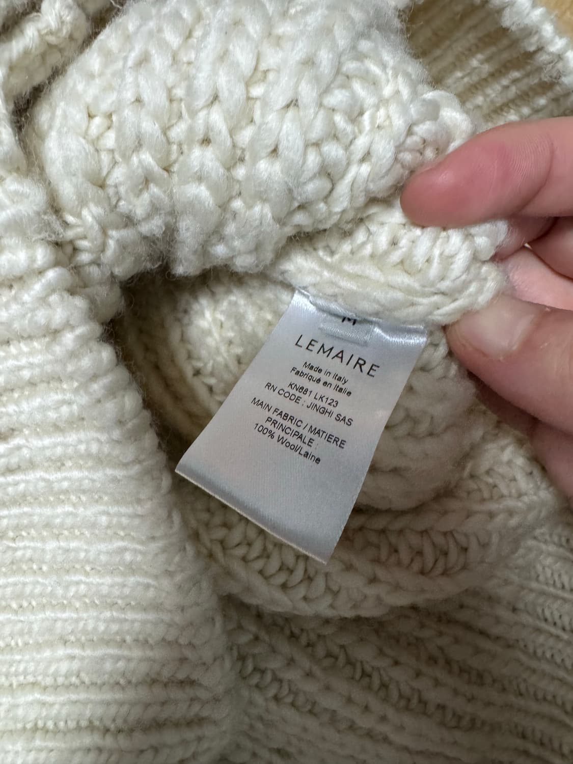 르메르 청키가디건 아이보리 M 상품이미지8