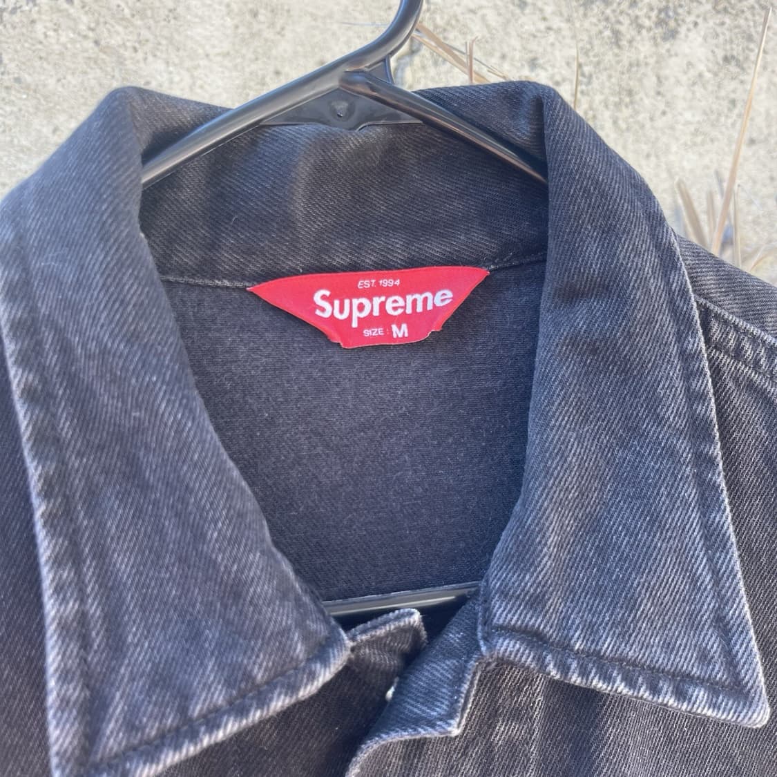 10s 슈프림 데님 트러커자켓 블랙 상품이미지6