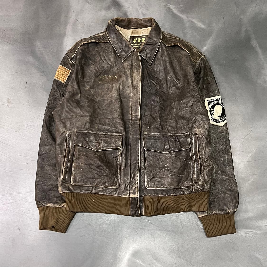  빈티지 레더 A-2 자켓 y14984 상품이미지1